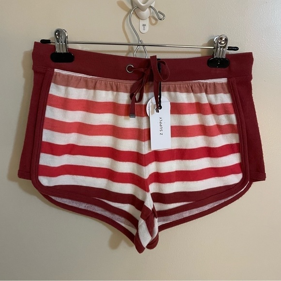 Z Supply Desert Sand Rainbow Stripe Shorts Size S - Picture 2 of 5